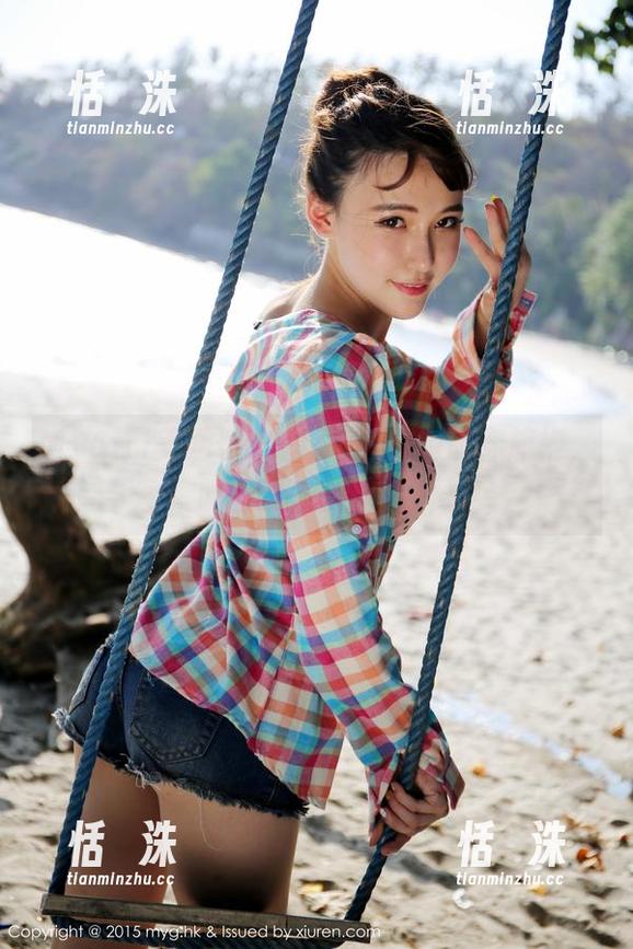 MyGirl美媛馆 - 鱼子酱Fish偷穿旗袍，图集原图曝光时尚黑科技！